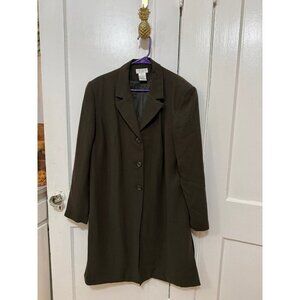 Worthington women women’s size 18 W green long coat